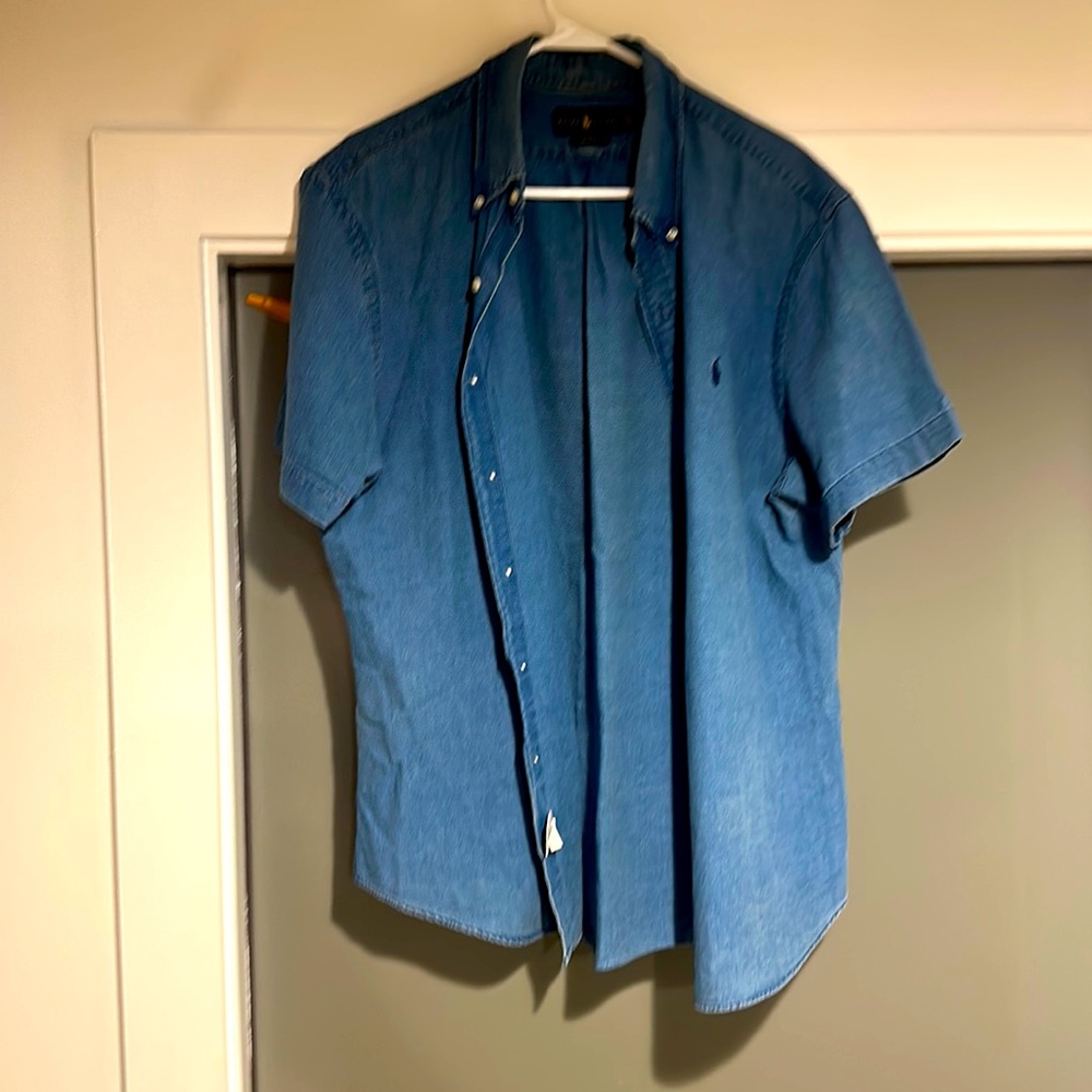 XL Ralph Lauren Polo shirt sleeve denim shirt